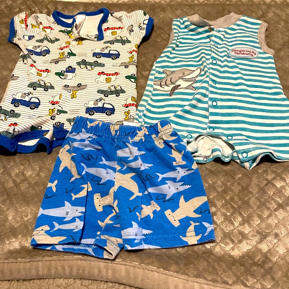 Baby boy onesies /shorts